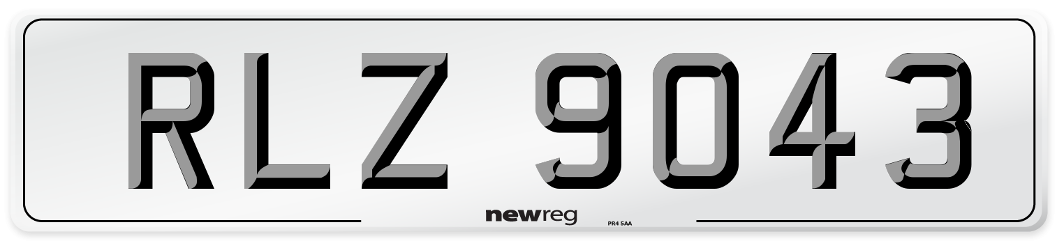RLZ 9043 Number Plate from New Reg